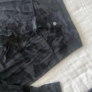 Lululemon Athletica Black Camo Leggings